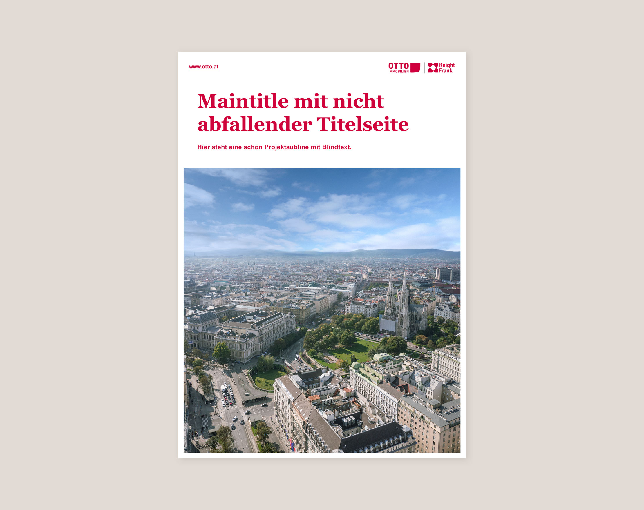 Otto Immobilien PowerPoint Printvorlage