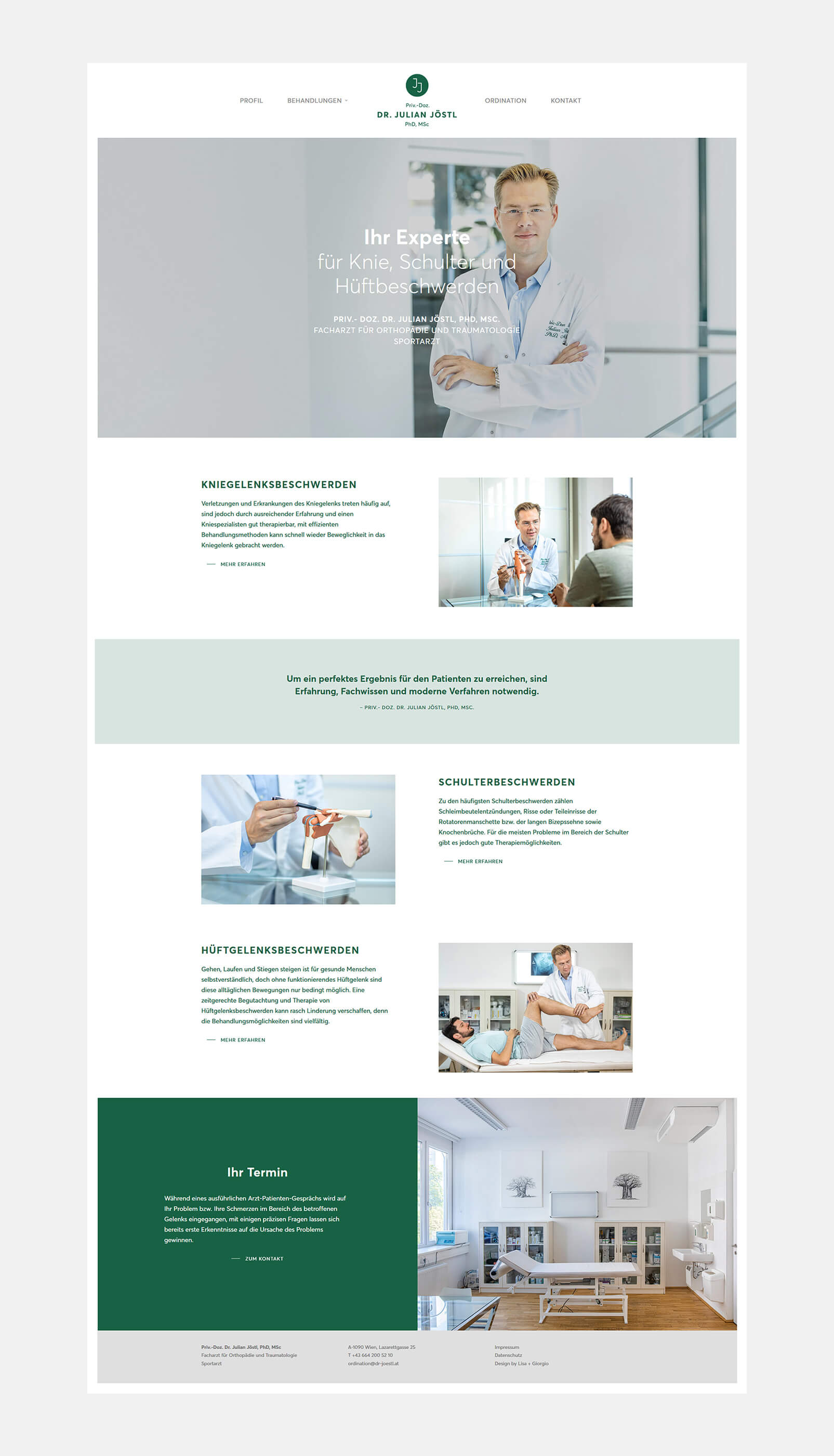 Dr. Jöstl Website – Start