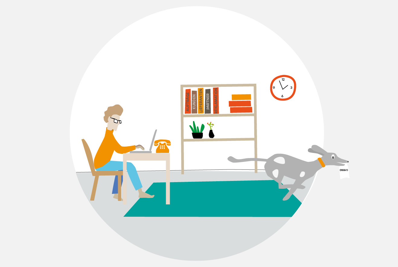 Homeoffice Illustration