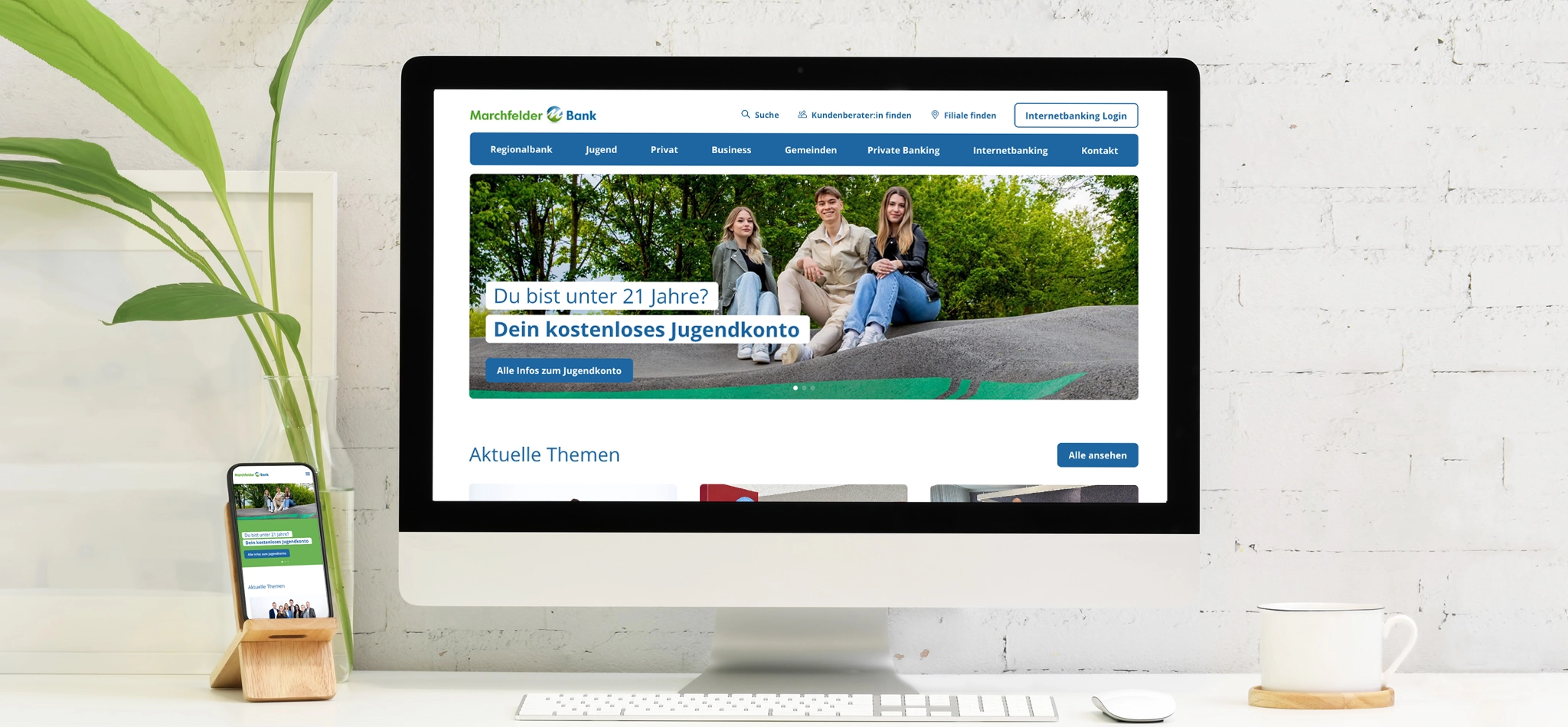 Headerbild für die Kundenreferenz Marchfelder Bank