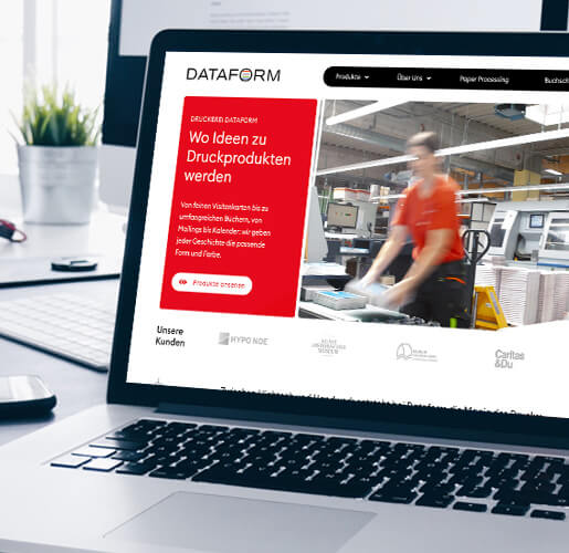 Referenz: Website von Dataform