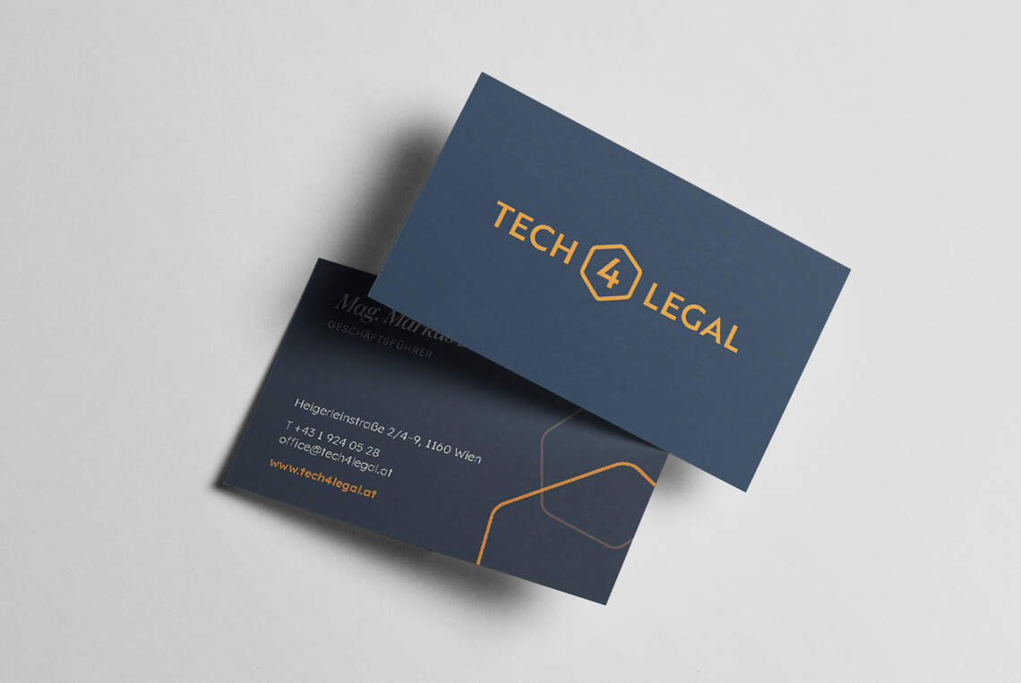 Referenz: Visitenkarten für tech4legal