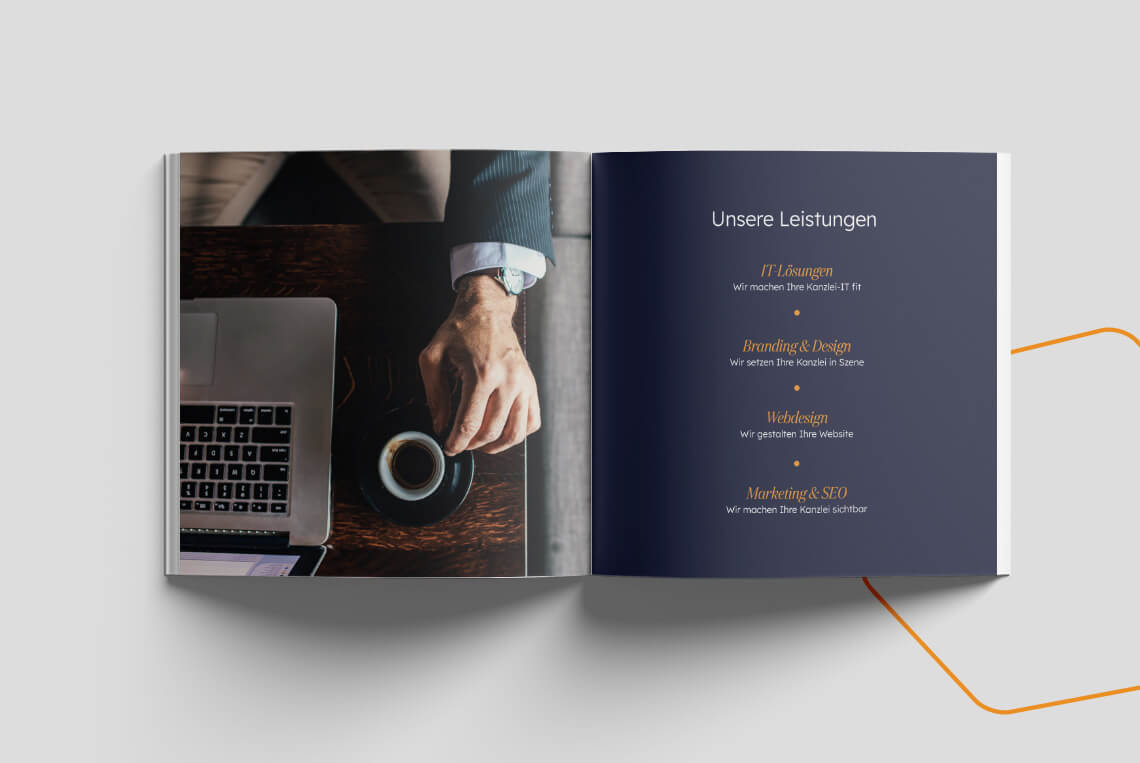 Referenz: Broschüre für tech4legal