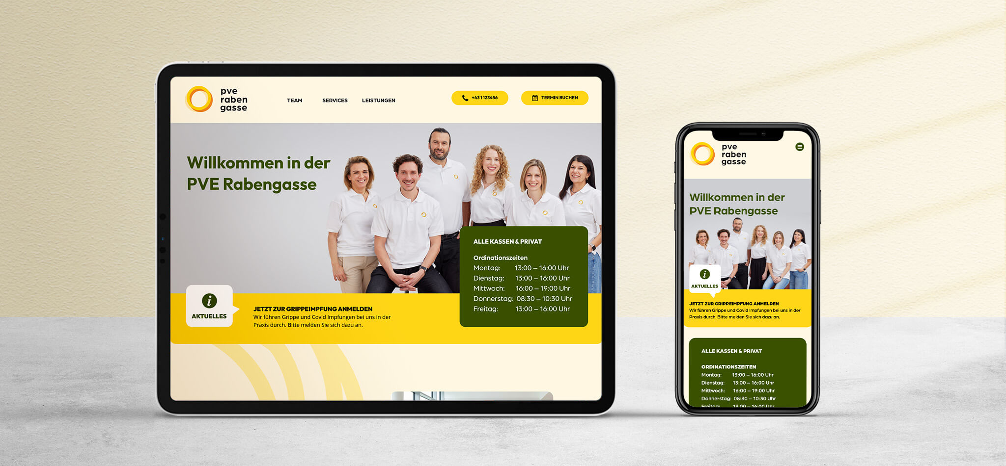 Referenzbild der Website der PVE Landstrasse