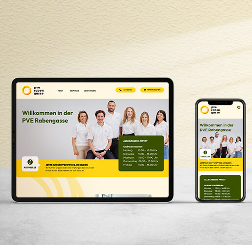 Referenzbild der Website der PVE Landstrasse